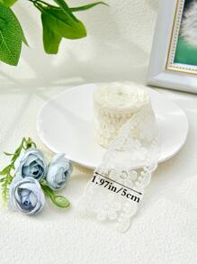 Trang trí DIY thêu hoa - Màu be - Xem 6