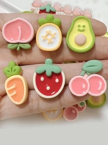 6入組水果樣式牆貼 - 彩色 - 查看 2