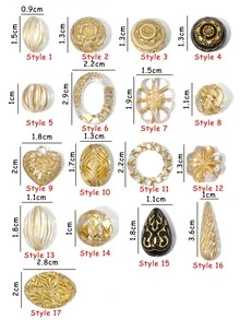 1 Bộ Thời Trang Hoa & Vòng Thiết Kế Tự Làm Đính Hạt Dành Cho Nữ Để Tự Làm Trang Sức Làm - trắng trong suốt - Xem 3