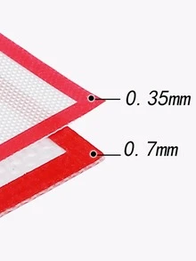 1 PC Silicone Pad, Large Household Kneading Pad, Thickened Non Stick Cutting Board, Rolling Pad, Pad, And Panel - Red - View 3