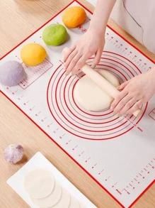 1 PC Silicone Pad, Large Household Kneading Pad, Thickened Non Stick Cutting Board, Rolling Pad, Pad, And Panel - Red - View 1