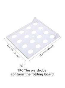1 pieza Estante de almacenaje de plástico ropa