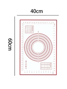 1 PC Silicone Pad, Large Household Kneading Pad, Thickened Non Stick Cutting Board, Rolling Pad, Pad, And Panel - Red - View 7