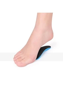 QKC (1pair) New Eva Sports Insoles Arch Support Half Pads - Black - View 8