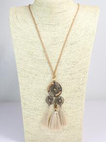 3 Cái/bộ Bohemian Hợp Kim Kẽm Tua Rua Vòng Cổ Cho Nữ Trang Trí Hàng Ngày - Nhiều màu - Xem 5