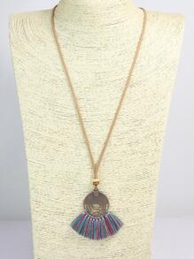 3 Cái/bộ Bohemian Hợp Kim Kẽm Tua Rua Vòng Cổ Cho Nữ Trang Trí Hàng Ngày - Nhiều màu - Xem 4