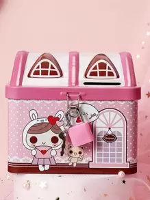 Hộp đựng tiền đồ họa hoạt hình 1 cái - Màu xanh lam - Xem 1