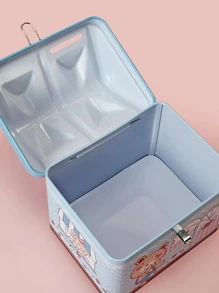 Hộp đựng tiền đồ họa hoạt hình 1 cái - Màu xanh lam - Xem 2