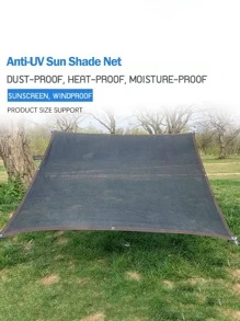 1pc Plain Garden Shade Net - Black - View 4