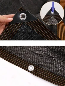 1pc Plain Garden Shade Net - Black - View 7