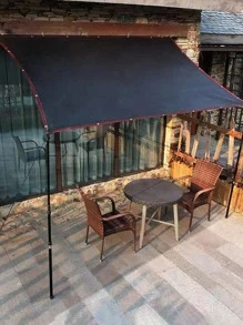 1pc Plain Garden Shade Net - Black - View 6