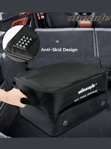1pc Waterproof 2 layers Golf Trunk Organizer For Golf Shoes ,Golf Gloves, Tees, Balls - Black - View 9