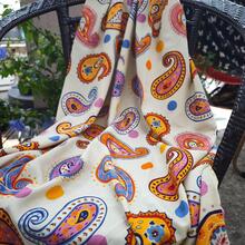 mảnh vải DIY họa tiết hoa văn Paisley - Màu vàng - Xem 5