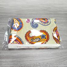 mảnh vải DIY họa tiết hoa văn Paisley - Màu vàng - Xem 7