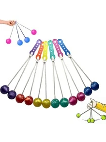 1 pieza Pelota sonajero que rebota con sonido e impacto al agitar o golpear - Multicolor - Ver 1