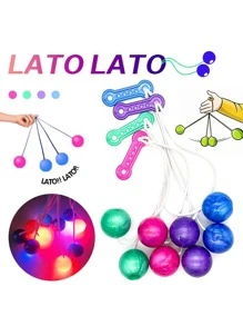 1 pieza Pelota sonajero que rebota con sonido e impacto al agitar o golpear - Multicolor - Ver 2