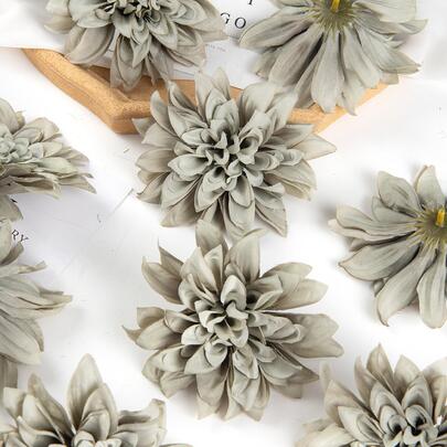 5/15支仿真花，大丽花，菊花，婚礼装饰，仿真植物，房间装饰，秋季装饰，花园秋季装饰，餐桌摆件，DIY糖果盒，派对礼物，装饰品，新娘腕花，花束盒，家居装饰配件，情人节，母亲节礼物，花盒材料，新年装饰，秋季装饰