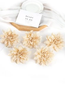 5/15/25PCS Artificial Flowers, Dahlias, Chrysanthemums, Wedding Decorations, Fake Plants Room Decor Fall Decorfake Flowers Garden Autumn Decor Centerpieces DIY Candy Boxes, Party Gifts, Decoration, Bride's Wrist Flowers, Holding Flower Boxes, Matching With Home Decor, Valentine's Day, Mother's Day Gifts, Flower Box Materials, New Year Decorations