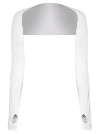 Sun Protective Anti UV 1pc White Sun Protection Sweat Absorption Breathable Cycling Shawl With Sleeves