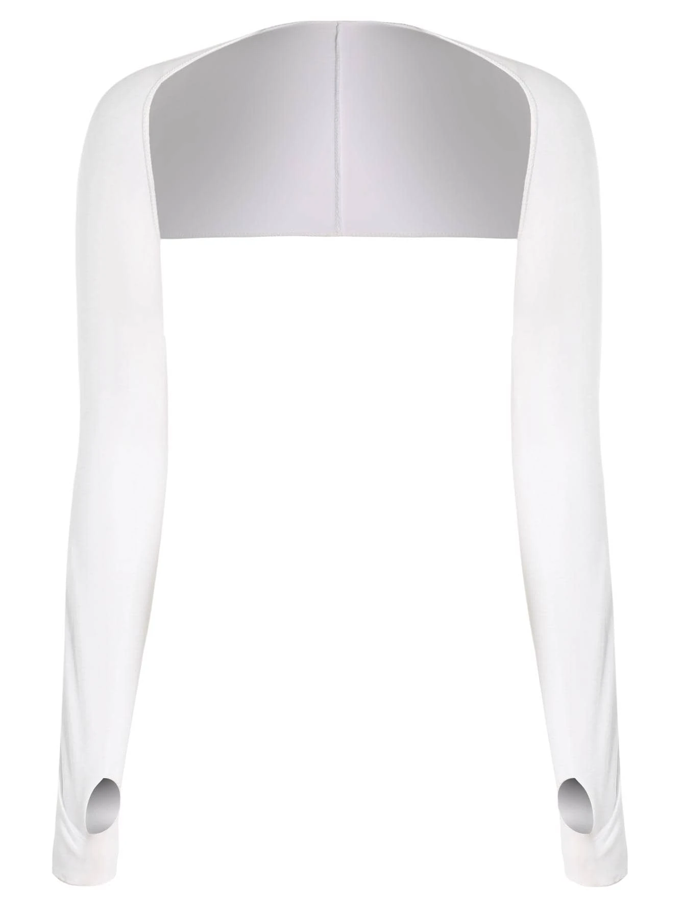 Sun Protective Anti UV 1pc White Sun Protection Sweat Absorption Breathable Cycling Shawl With Sleeves