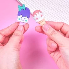 xiaogudong 4 cục tẩy hình kem, cục tẩy đa năng hiện đại cho học sinh - Nhiều màu - Xem 3