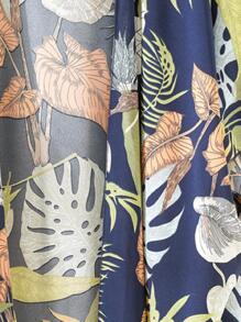 1 Nữ Họa Tiết Hoa Tua Rua Trang Trí Chống Nắng Boho Khăn Choàng Đi Biển - Màu xanh hải quân - Xem 3