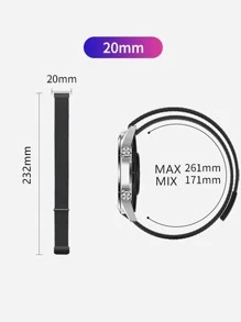 Pulseira Milanese Metal Feminina 20mm Para Smartwatch Amazfit Bip/lite P68/ P67/ P70/ Amazfit Bip/ e Gear 20mm Varias Cores - Prata - Visão 4