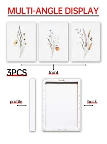 1入組植物印花防水牆紙 - 彩色 - 查看 3