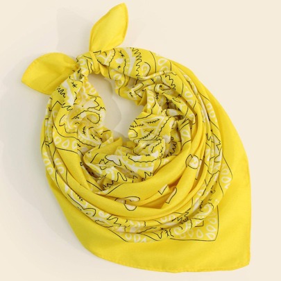 1pc Women Paisley Pattern Fashion Bandana For Daily Life