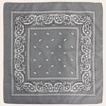 1入組女性渦紋圖案時尚方巾適用於日常生活 - 灰色 - 查看 2