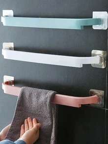 2pcs Wall Mounted Bathroom Storage Rack - White - View 2