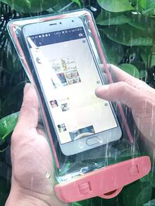 1pc Transparent Touch Screen Mobile Phone Waterproof Bag Swimming Drift Diving Equipment Sealing
