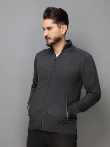 Men Sweaters - 深灰色 - 查看 1