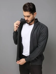 Men Sweaters - 深灰色 - 查看 3