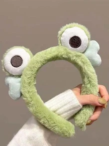 Trang trí mắt ếch hoạt hình mờ cho phụ nữ Băng đô dễ thương để trang trí tóc - màu xanh lá - Xem 3