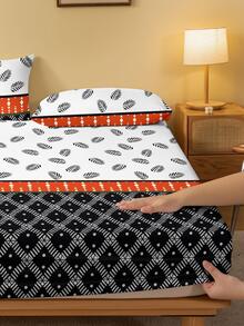 1入組幾何樣式床單 - 彩色 - 查看 4