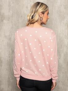 Women Sweatshirts - 粉色 - 查看 5