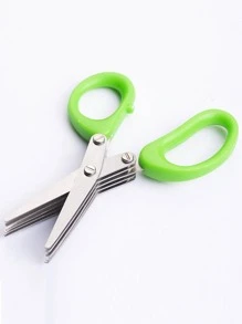 1 pieza Tijeras de acero inoxidable cocina - Verde - Ver 9