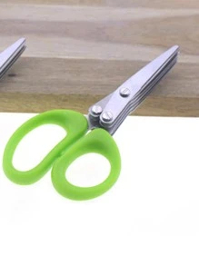 1 pieza Tijeras de acero inoxidable cocina - Verde - Ver 4