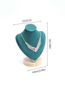 Giá trưng bày trang sức thiết kế hình 1pc - Màu xanh lá cây đậm - Xem 6