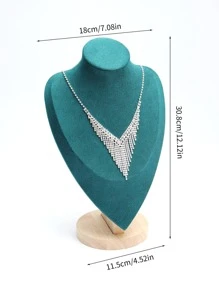 Giá trưng bày trang sức thiết kế hình 1pc - Màu xanh lá cây đậm - Xem 8