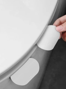 1 pieza Elevador de asiento de inodoro liso - Blanco - Ver 2