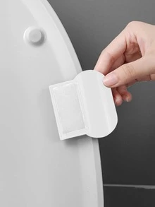 1 pieza Elevador de asiento de inodoro liso - Blanco - Ver 4