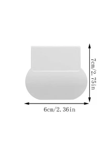 1 pieza Elevador de asiento de inodoro liso - Blanco - Ver 6