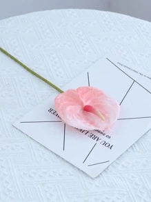 1 件/3 件/5 件豪华长 61 厘米/24 英寸假红棕榈叶软橡胶 3D 印花逼真红棕榈，摄影道具，插花材料，绿植，情人节，礼物