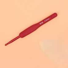 1 Gancho De Ganchillo De Óxido De Aluminio Rojo Para Coser Suéter, Mango Rojo, Accesorios De Manualidades Y Herramientas De Tejido - Rojo - Ver 9