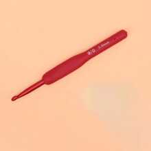 1 Gancho De Ganchillo De Óxido De Aluminio Rojo Para Coser Suéter, Mango Rojo, Accesorios De Manualidades Y Herramientas De Tejido - Rojo - Ver 6