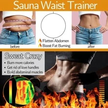 1入組女式實心腰部訓練器可收緊塑身衣 - 黑色 - 查看 7