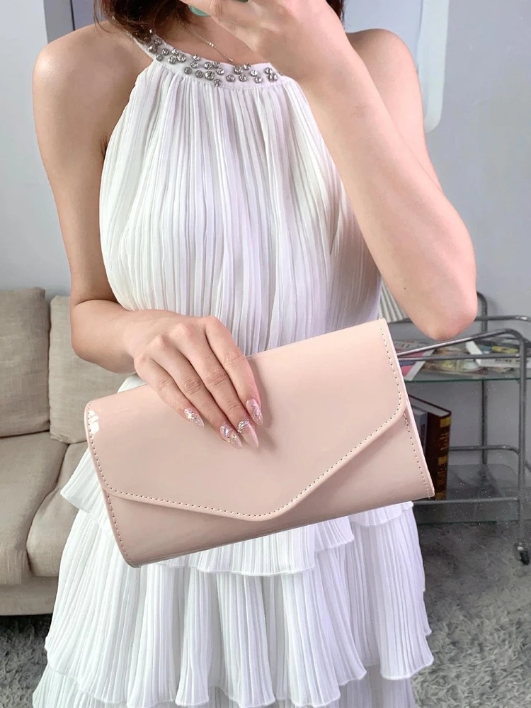 REMANLAND Simple Pu Leather Mini Square Bag, Sophisticated And Elegant Crossbody Bag, Graceful And Fashionable Party Clutch, Shoulder Bag Suitable For Women'S Birthday Parties And Formal Occasions