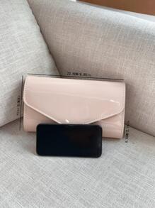 REMANLAND Minimalist Flap Envelope Bag Solid Colour Elegant Style - Khaki - View 7